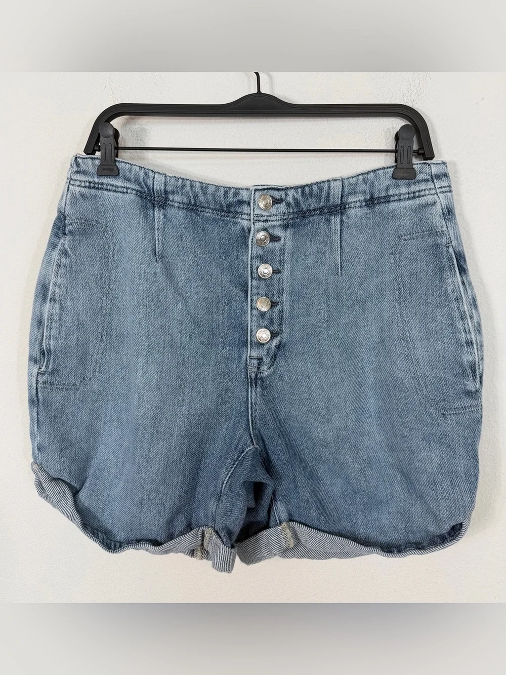 We The Free Osaka Relaxed Shorts Baggy Slouchy Button Fly Size 28